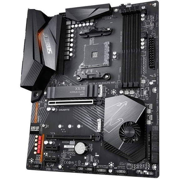 GIGABYTE AMD X570 AORUS Motherboard with 12+2 Phase Digital VRM with DrMOS, Advanced Thermal Design with Enlarge Heatsink