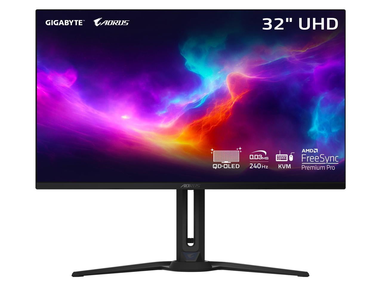 Gigabyte Technology AORUSFO32U2 Mntr Giga 32" Uhd 240hz Qd Oled Aorus Fo32u2 R