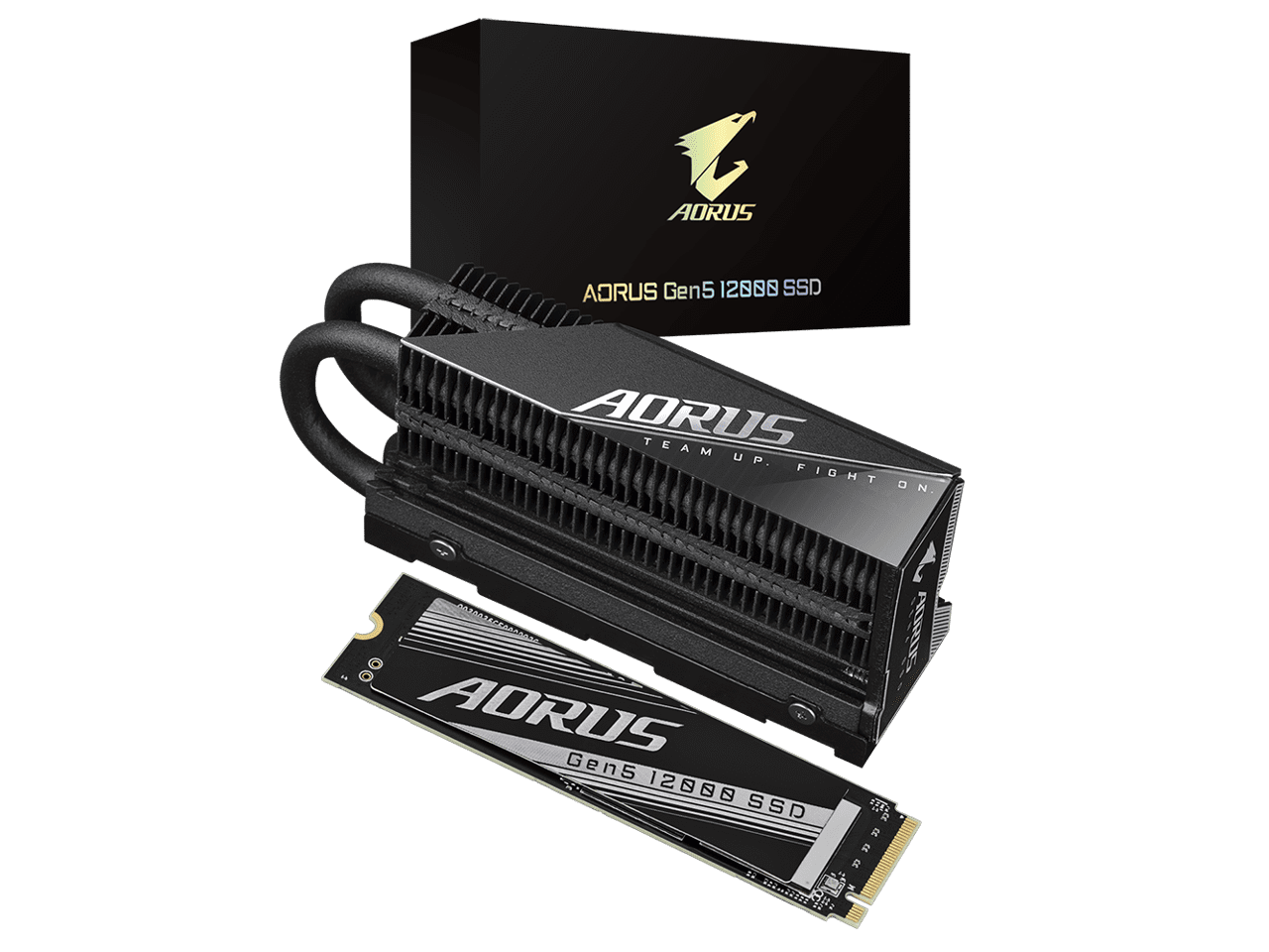 GIGABYTE AORUS Gen5 Gaming SSD 2TB PCIe 5.0 NVMe M.2 Internal Drive ...