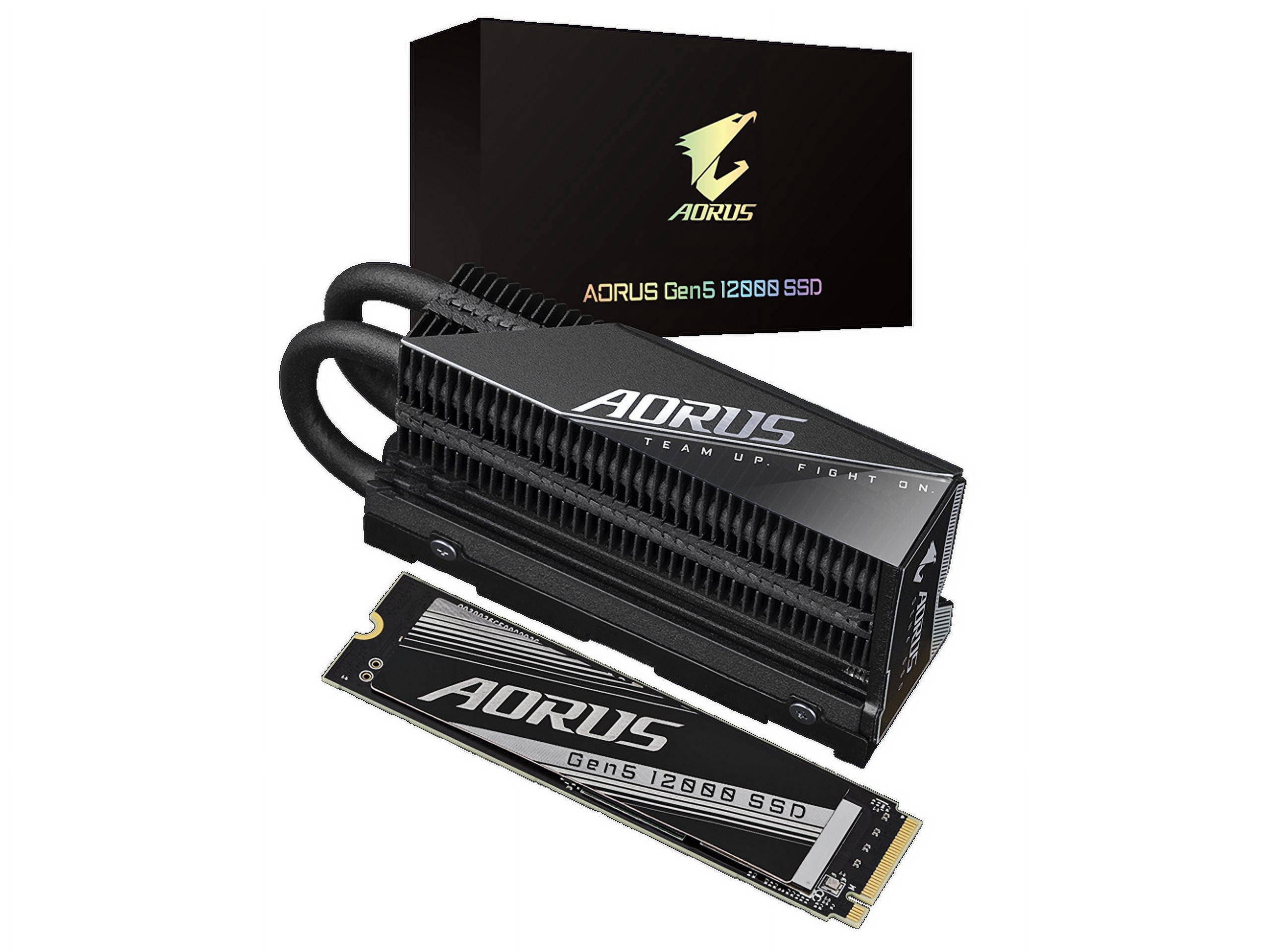 GIGABYTE AORUS Gen5 Gaming SSD 2TB PCIe 5.0 NVMe M.2 Internal Drive ...