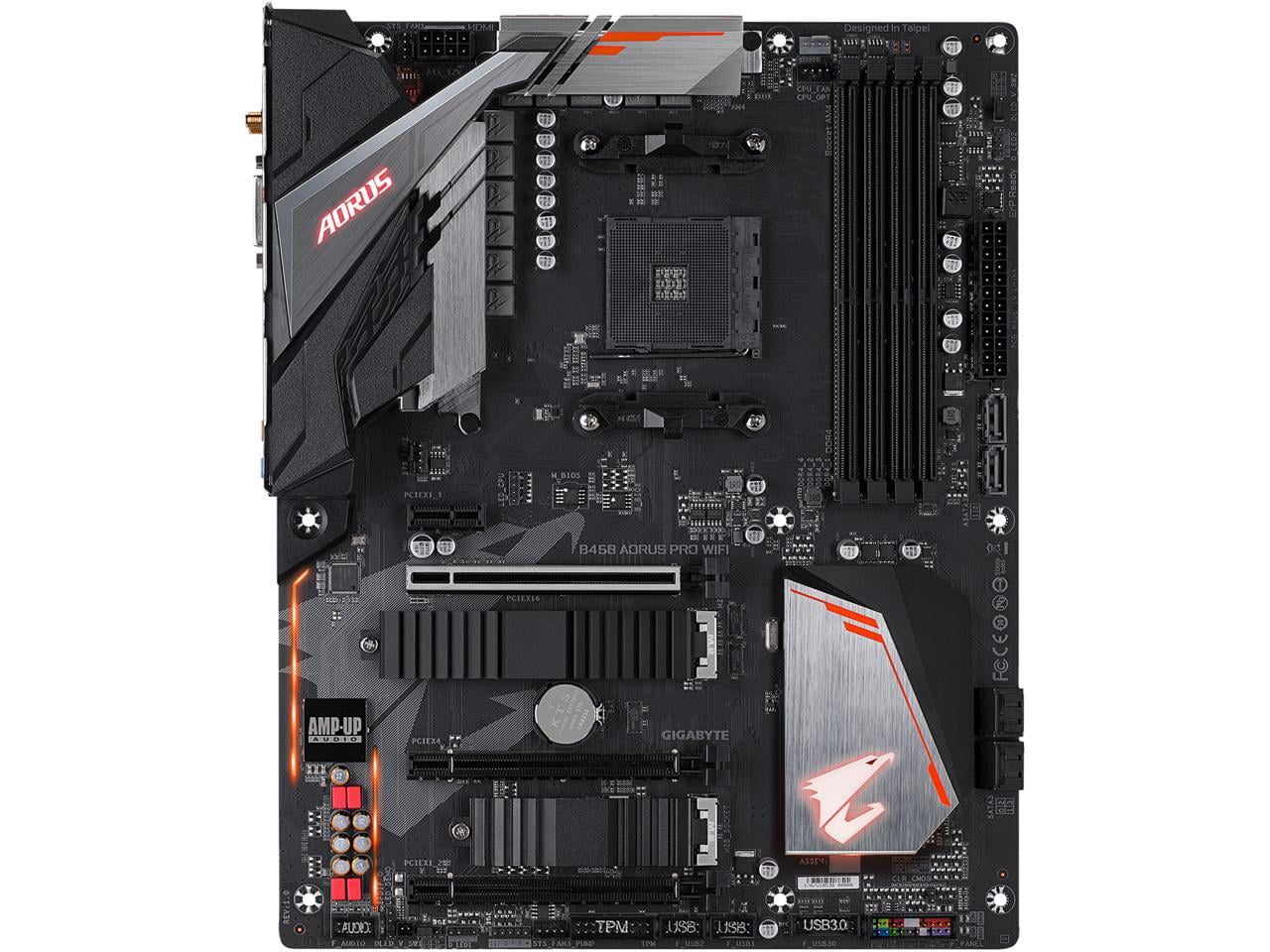 GIGABYTE B450 AORUS PRO WIFI AM4 AMD B450 SATA 6Gb/s ATX AMD Motherboard 