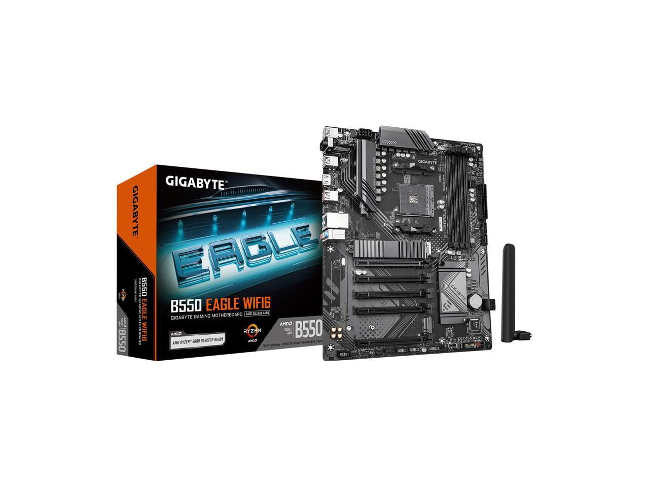 Gigabyte B550 EAGLE WIFI6 AM4 DDR4 ATX Gaming Desktop Motherboard