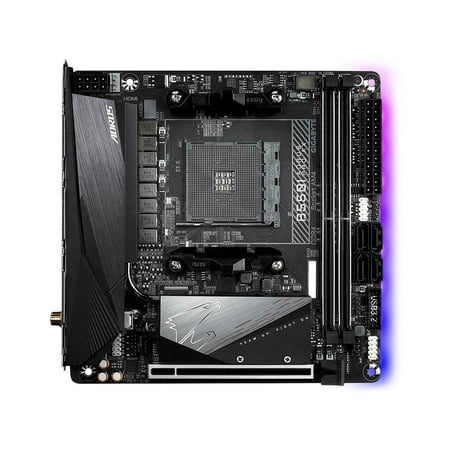 GIGABYTE B550I AORUS PRO AX AM4 AMD B550 Mini-ITX Motherboard with Dual M.2, SAT