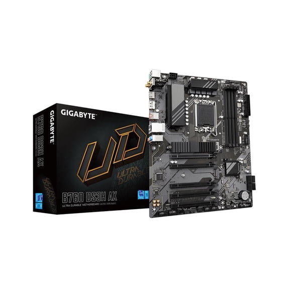 Gigabyte Ultra Durable B760 DS3H AX Gaming Desktop Motherboard - Intel B760 Chipset - Socket LGA-1700 - ATX (b760ds3hax)