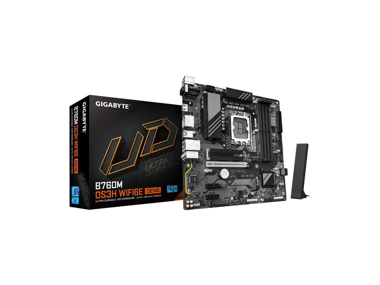 GIGABYTE B760M DS3H WIFI6E GEN5 LGA 1700 Intel B760 M-ATX