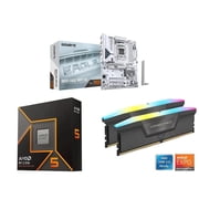 NEWEGG Motherboard CPU Memory Combo-B850 EAGLE WIFI7 ICE AMD AM5 LGA 1718 Motherboard Bundle with Ryzen 5 9600X 6-Core 3.9 GHz CPU and Vengeance RGB 16GB2 x 8GB 288-Pin PC RAM DDR5 6000 Memory