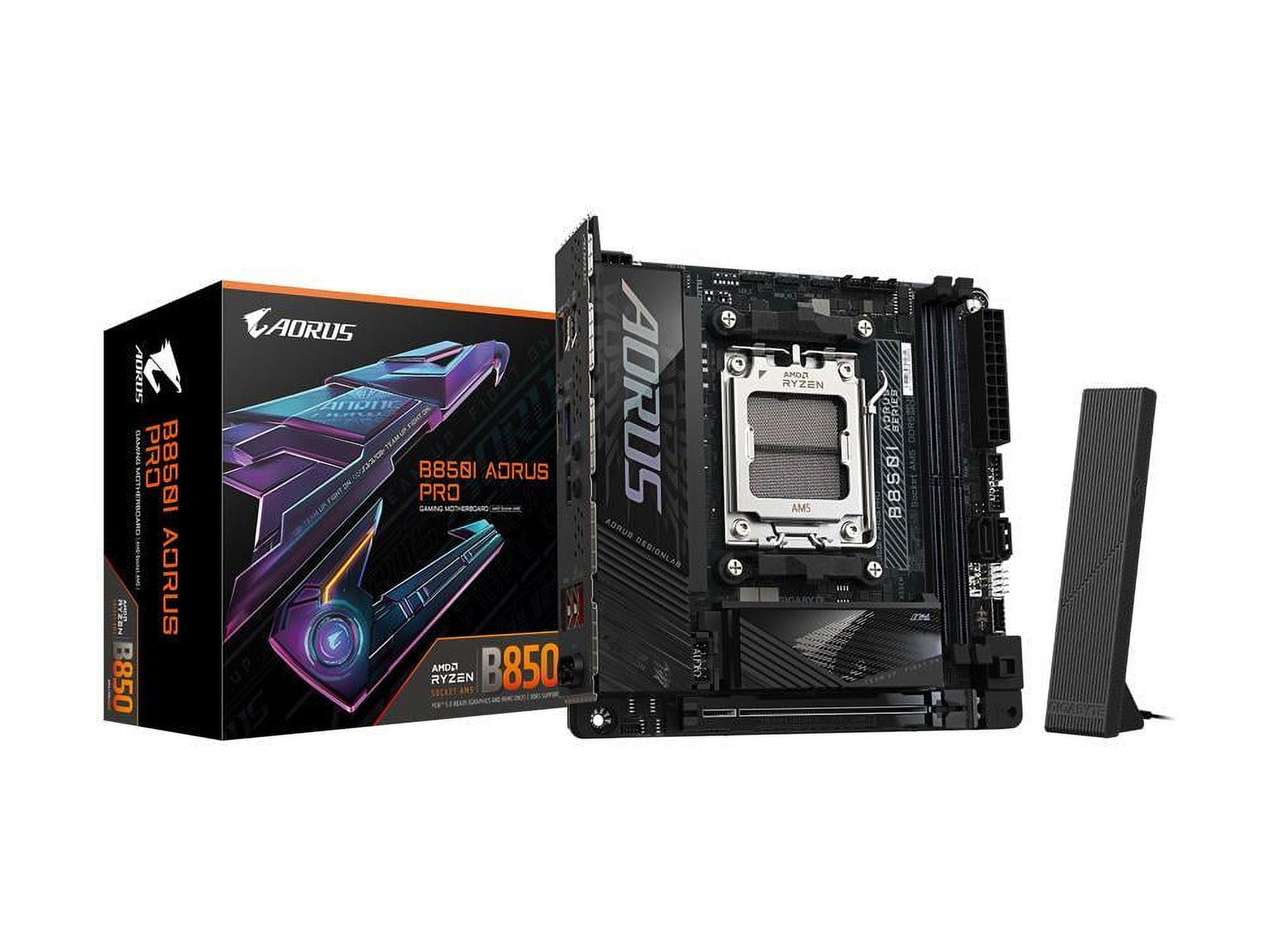 Aorus Ultra Durable B850I AORUS PRO Gaming Desktop Motherboard - AMD B850 Chipset - Socket AM5 - Mini ITX (b850iaoruspro)