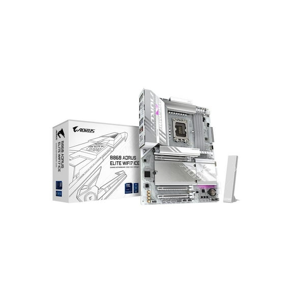 Aorus Ultra Durable B860 A ELITE WF7 ICE Gaming Desktop Motherboard - Intel B860 Chipset - Socket LGA-1851 - ATX (b860aelitewf7ice)
