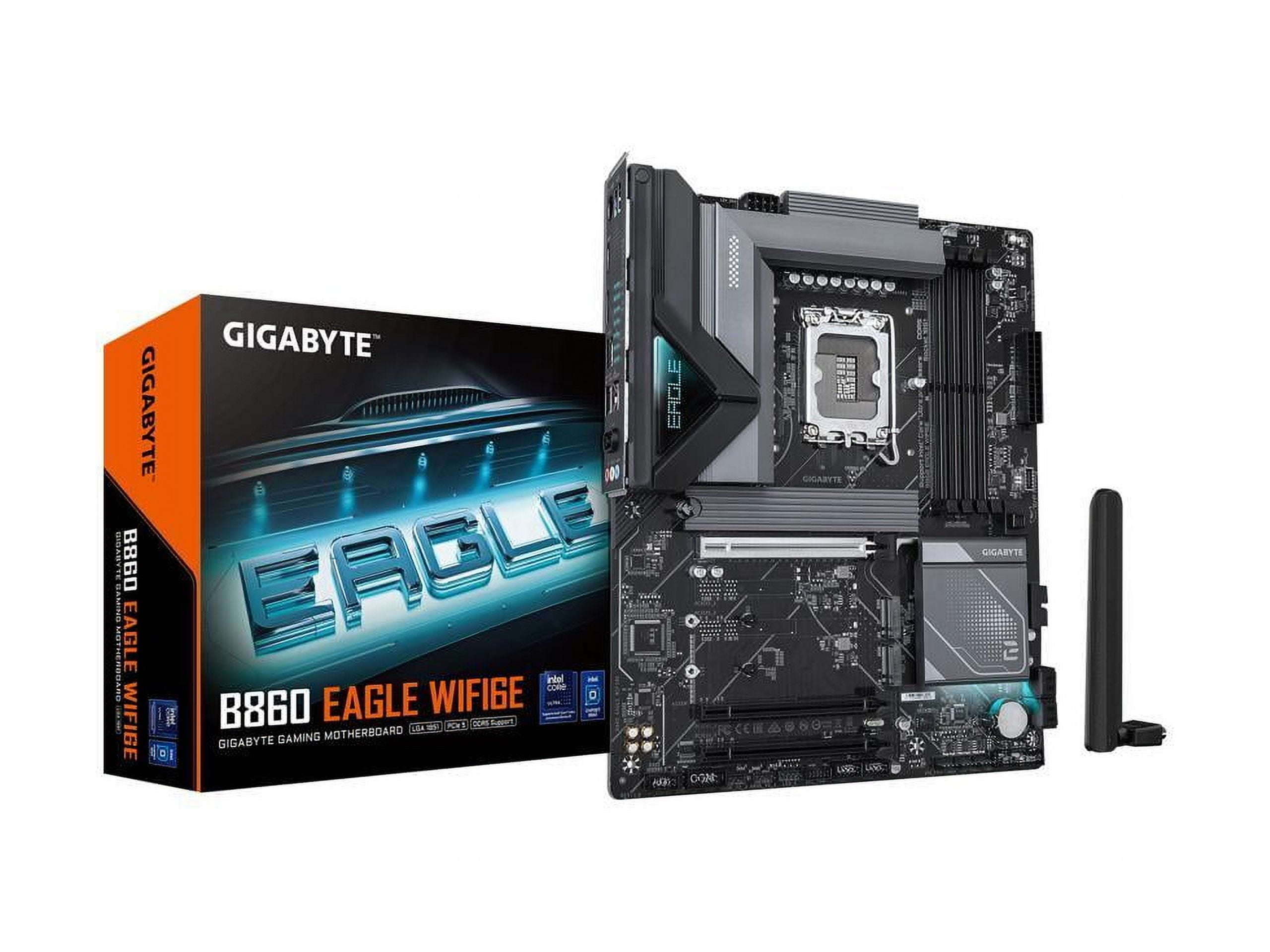 Gigabyte Ultra Durable B860 EAGLE WIFI6E Gaming Desktop Motherboard - Intel B860 Chipset - Socket LGA-1851 - ATX (b860eaglewifi6e)