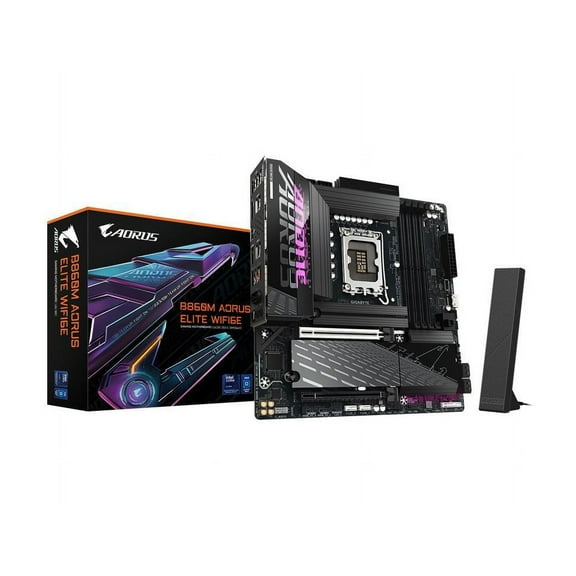 Aorus Ultra Durable B860M AORUS ELITE WIFI6E Gaming Desktop Motherboard - Intel B860 Chipset - Socket LGA-1851 - Micro ATX (b860maelitewifi6e)