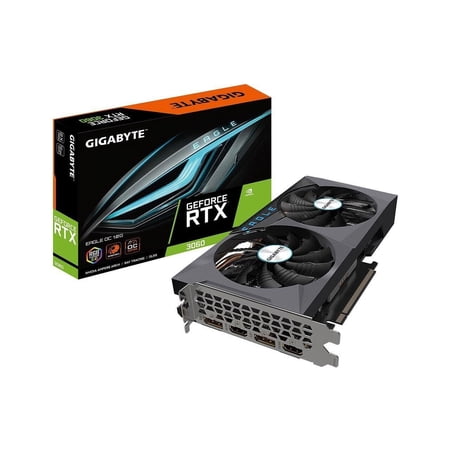 Restored GIGABYTE Eagle OC GeForce RTX 3060 12GB GDDR6 PCI Express 4.0 ATX Video Card GV-N3060EAGLE OC-12GD (Factory ) (Refurbished)