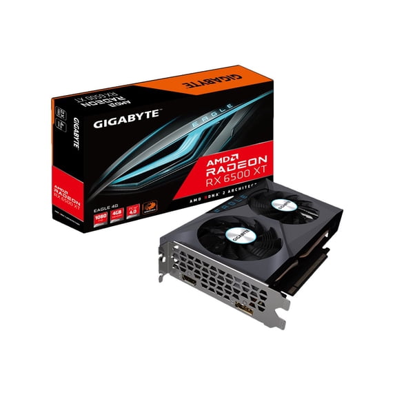 GIGABYTE Eagle Radeon RX 6500 XT 4GB GDDR6 PCI Express 4.0 ATX Video Card GV-R65XTEAGLE-4GD