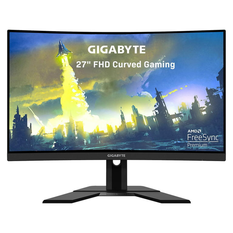 Norcent 27-inch FHD VA Gaming Curved Monitor with Rainbow Lights, 240Hz  Refresh Rate, Eye Care 1080P Display, FreeSync G-Sync Compatible, 1ms  DisplayPort, HDMI, DP and Speakers 