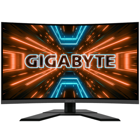 GIGABYTE - 32" LED Curved QHD FreeSync Monitor with HDR (HDMI, DisplayPort, USB) - Black