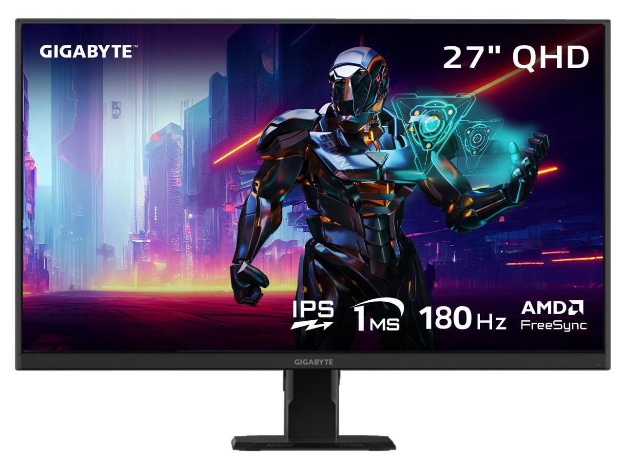 GIGABYTE - GS27QA SA - 27" IPS Gaming Monitor - QHD 2560x1440 - 180Hz - 1ms MPRT - AMD FreeSync - HDMI, DP - Black