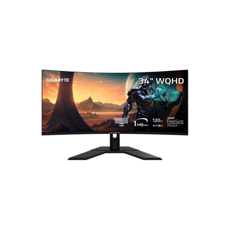 Gigabyte Technology GS34WQC 34" Curved WQHD 1440p 135Hz Monitor FreeSync