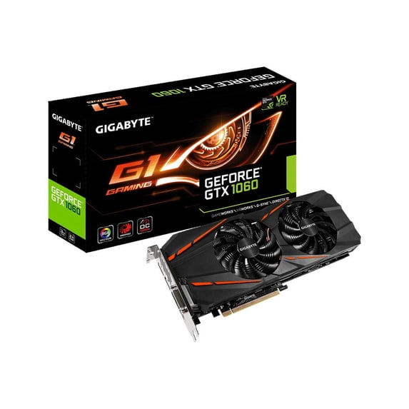 GIGABYTE GeForce GTX 1060 G1 Gaming 3GB GDDR5 Graphics Card GV-N1060G1GAMING-3GD