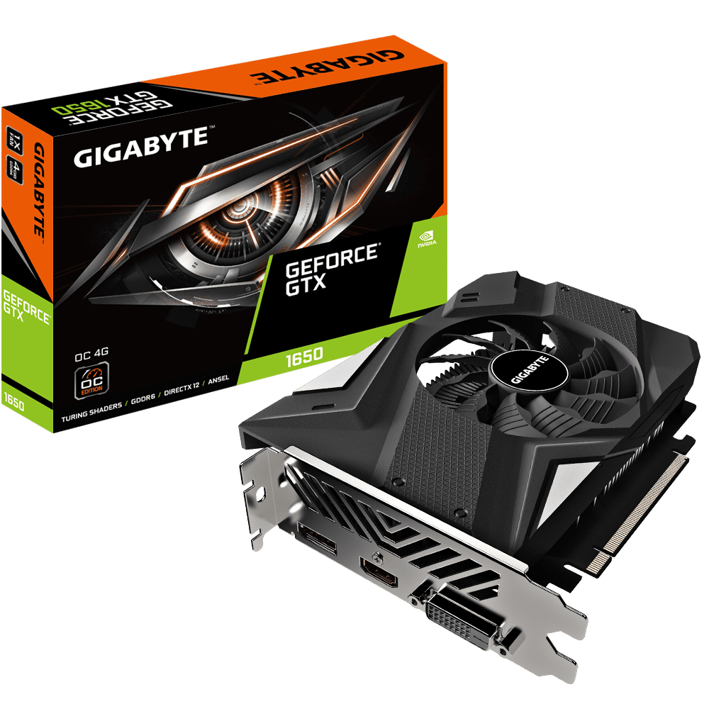 GIGABYTE GeForce GTX 1650 4GB GDDR6 PCI Express 3.0 x16 Video Card