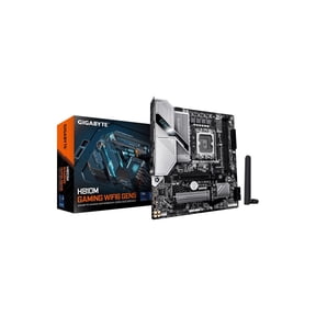 GIGABYTE H810M GAMING WIFI6 GEN5 Intel LGA 1851 mATX Motherboard, Support Core Ultra (Series 2), DDR5, 4+1+2 Power Phase, PCIe 5.0 x16, 1x M.2, USB 3.2 Gen 1, Front USB-C, WiFi 6, 2.5GbE, EZ-Latch