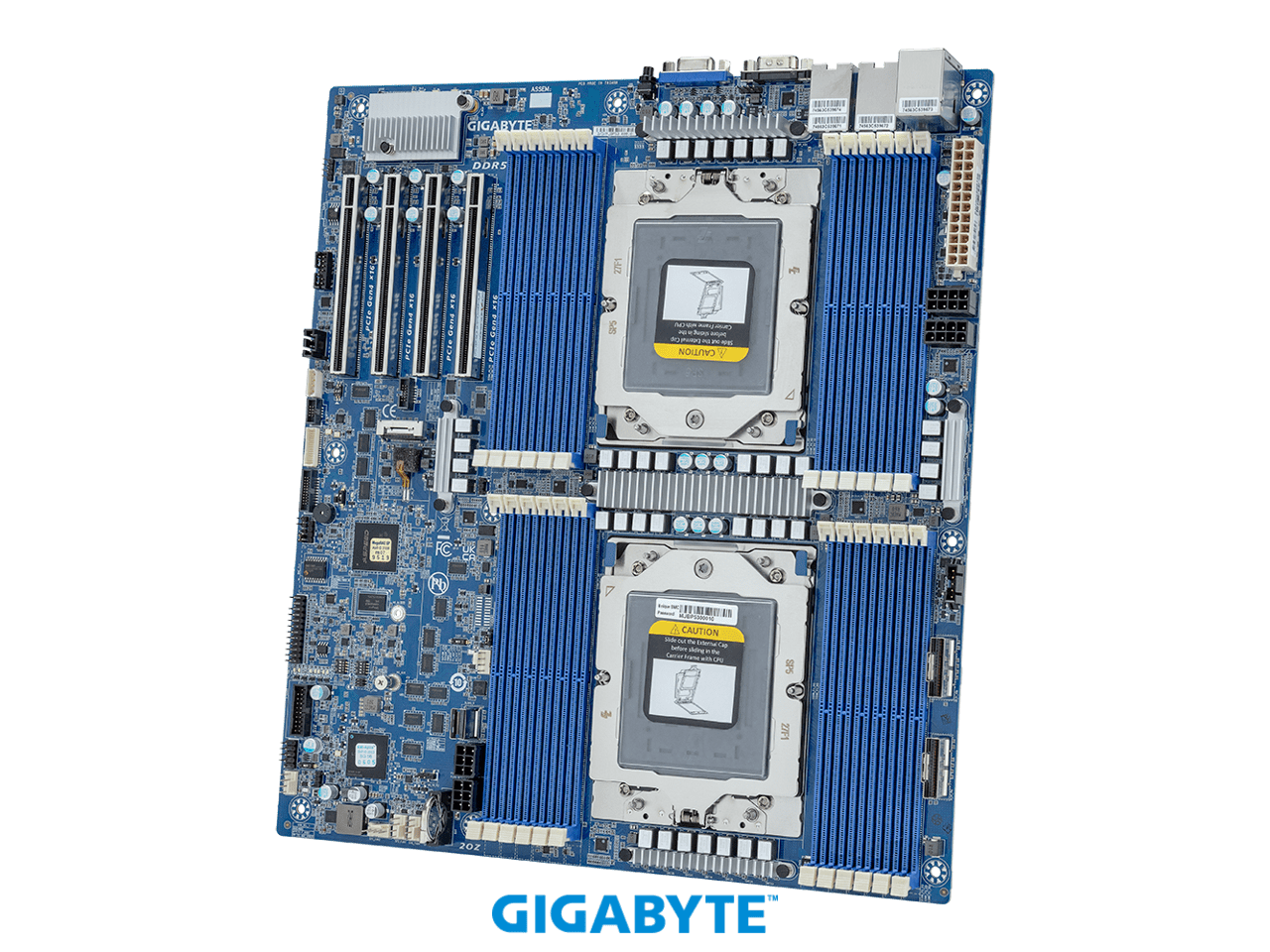 GIGABYTE MZ73-LM1 Motherboard - AMD EPYC™ 9005/9004 - E-ATX DP PCIe Gen4 cTDP 400W