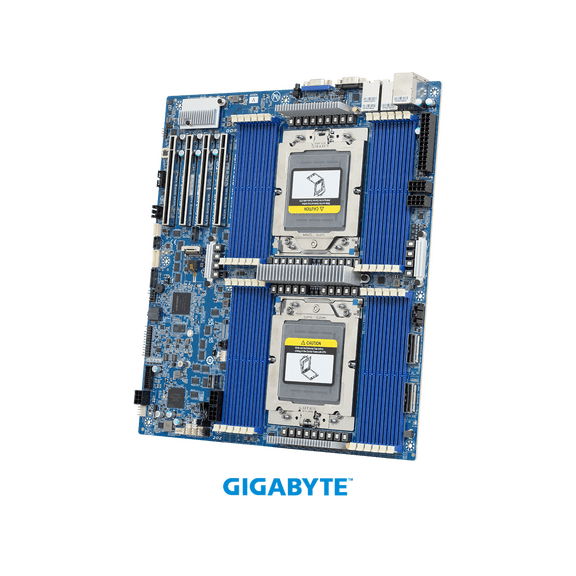 GIGABYTE MZ73-LM2 Motherboard - AMD EPYC 9005/9004 - E-ATX DP PCIe Gen5 cTDP 500W