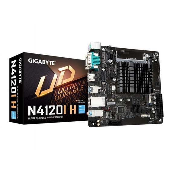 GIGABYTE N4120I H SoC Intel N4120 Mini-ITX Motherboard with DDR4, Single M.2, PCIe 2.0, 2x USB 3.2 Gen1 Type-C, 2x USB 2.0, 1GbE LAN