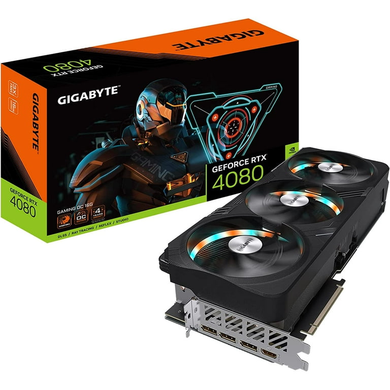 GIGABYTE NVIDIA GeForce RTX 4080 16GB GDDR6X Gaming OC Video Grap 