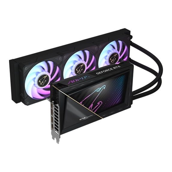 GIGABYTE - NVIDIA GeForce RTX 5080 XTREME WATERFORCE 16G GDDR7 PCI Express 5.0 Graphics Card - Black