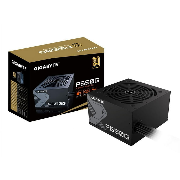 GIGABYTE P650G 650W 80 Plus Gold Certified Power Supply - Walmart.com