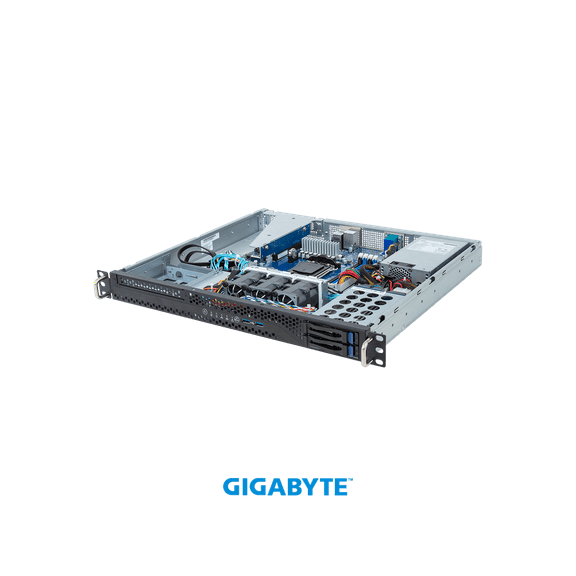 GIGABYTE R113-C10-AA02 Server Barebone, Rack Server - AMD Ryzen 7000 - 1U UP 4-Bay SATA | Application: Networking & Hybrid/Private Cloud Server