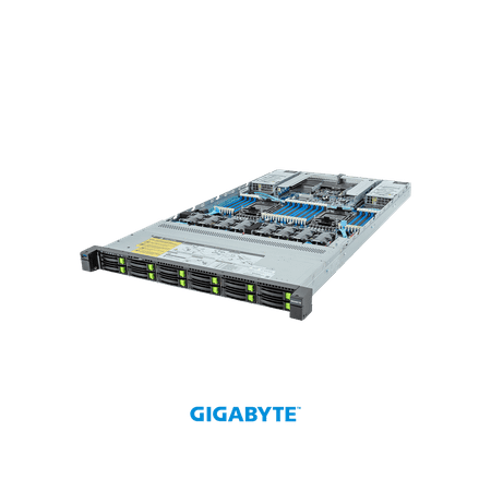 GIGABYTE R183-S92-AAV1 Rack Server - 5th/4th Gen Intel® Xeon® Scalable - 1U DP 12-Bay Gen4 NVMe/SATA/SAS (12 x NVMe) Titanium