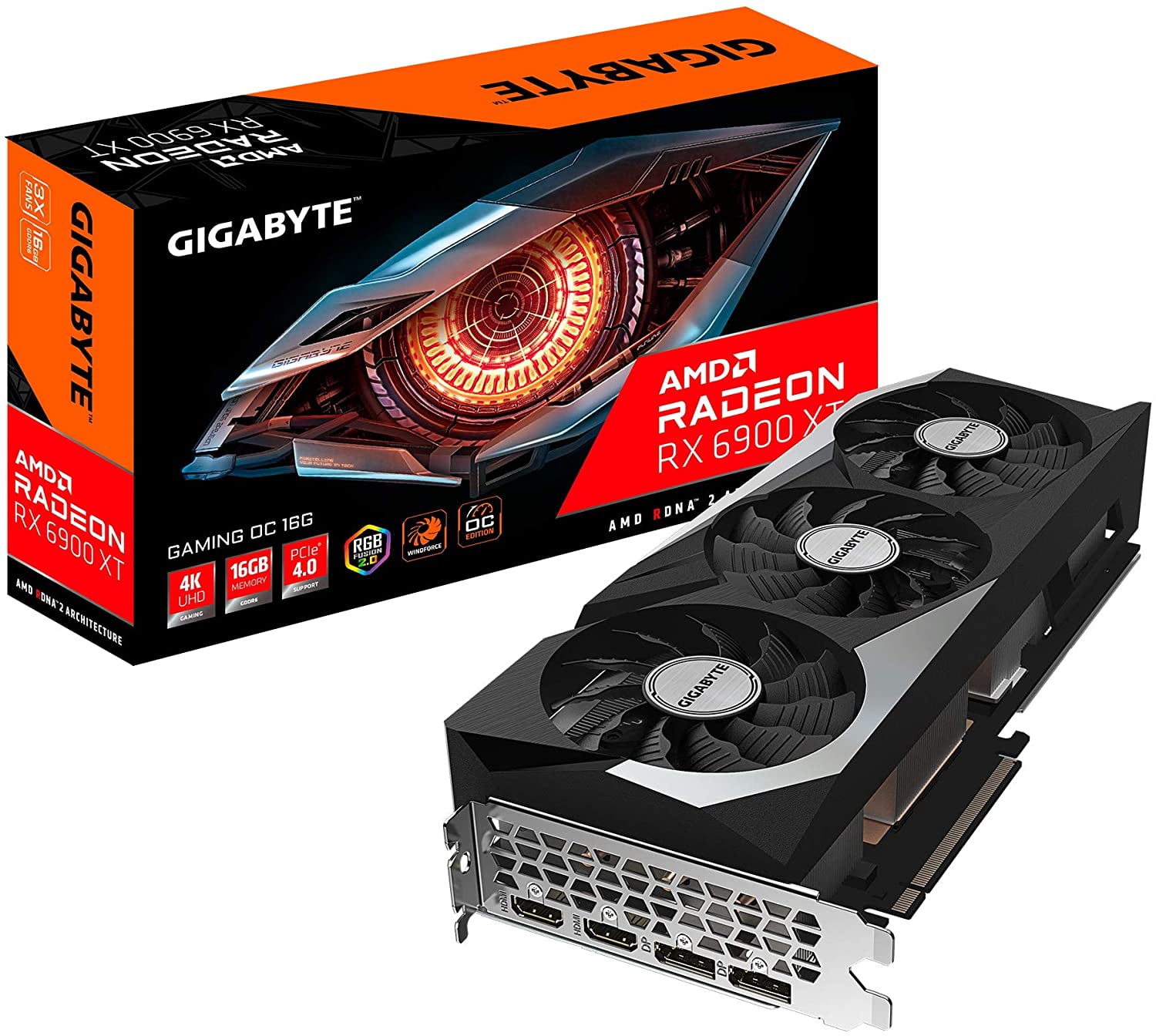 GIGABYTE Radeon RX 6900 XT OC 16GB GDDR6 Graphics Card - Walmart.com