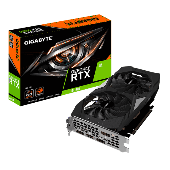 GIGABYTE VCX GeForce RTX 2060 OC 6G GDDR6 192B PCIE HDMI/DPx3 10c