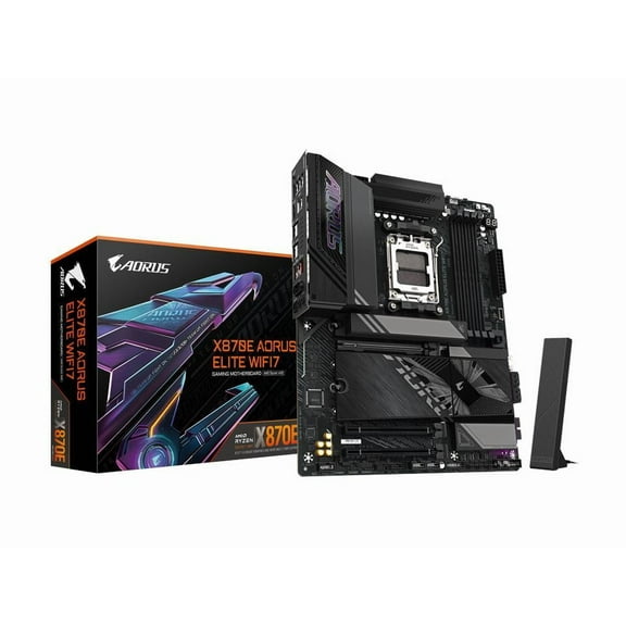 Aorus Ultra Durable X870E AORUS ELITE WIFI7 Gaming Desktop Motherboard - AMD X870E Chipset - Socket AM5 - ATX (x870eaoruselitewifi7)