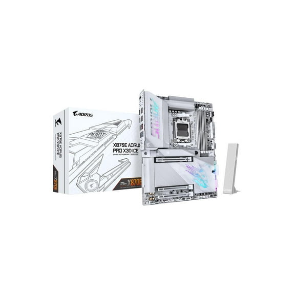 GIGABYTE X870E AORUS PRO X3D ICE AM5 AMD X870E ATX Motherboard