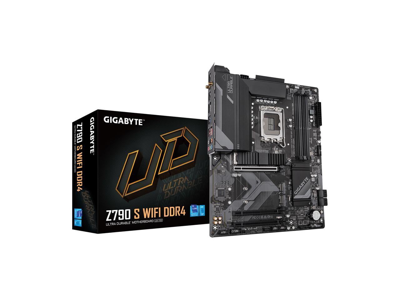 GIGABYTE Z790 S WIFI DDR4 LGA 1700 Intel Z790 ATX Motherboard with DDR4, Triple M.2, PCIe 4.0, USB 3.2 Gen2 Type-C, 2.5GbE LAN, PCIe EZ-Latch, GIGABYTE Z790 S WIFI DDR4 LGA 1700 Intel Z790 ATX Motherboard with DDR4, Triple M.2, PCIe 4.0, USB 3.2 Gen2 Type-C, 2.5GbE LAN, PCIe EZ-Latch,