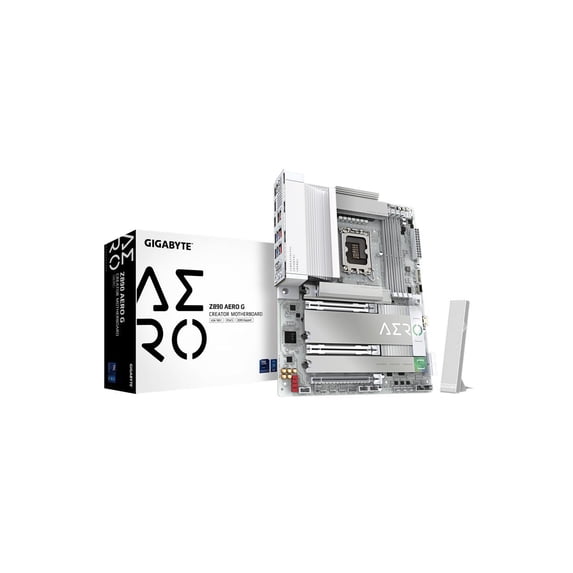 GIGABYTE Z890 AERO G Ultra Core (Series 2) LGA 1851, ATX, DDR5, 5xM.2, PCIe 5.0, Thunderbolt 4, WIFI7, Dual 2.5Gbe LAN, EZ-Latch