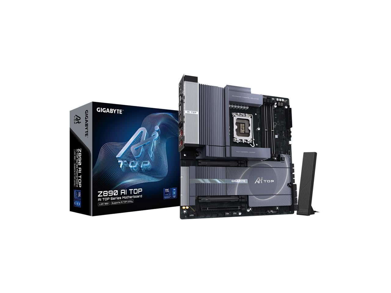 Gigabyte Z890 AI TOP Gaming Desktop Motherboard - Intel Z890 Chipset - Socket LGA-1851 - Extended ATX (z890aitop)