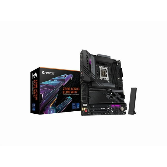 Aorus Ultra Durable Z890 AORUS ELITE WIFI7 Gaming Desktop Motherboard, Intel Z890 Chipset, Socket LGA-1851, ATX