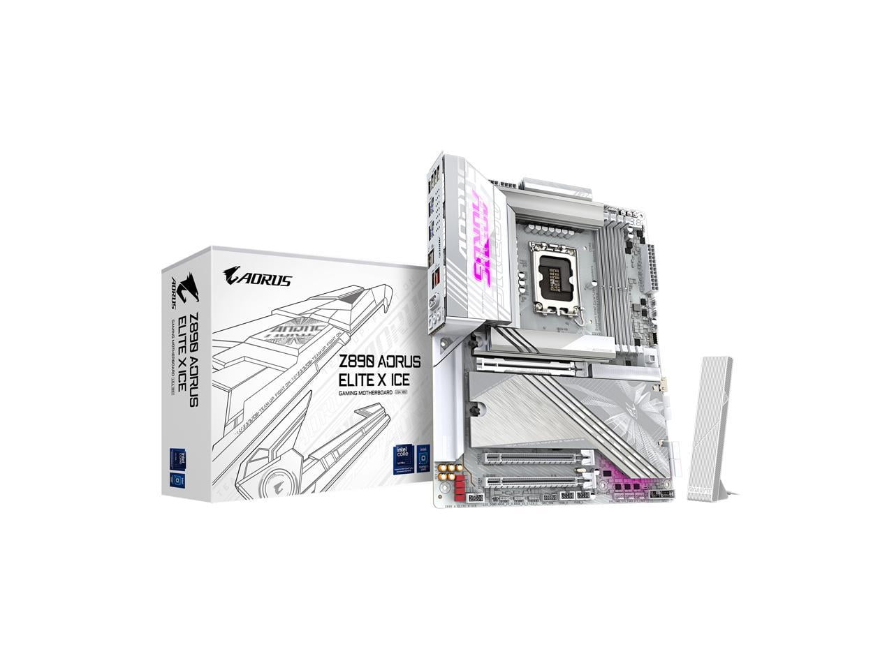 Aorus Ultra Durable Z890 A ELITE X ICE Gaming Desktop Motherboard - Intel Z890 Chipset - Socket LGA-1851 - ATX (z890aoruselitexice)