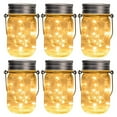 thumbnail image 1 of FKHouse Outdoor Solar String Lights, 6-Pack LED Weatherproof Lanterns, 1 of 8