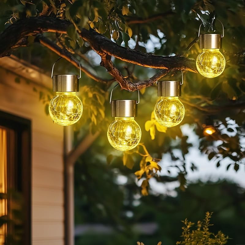 8 Pack Solar Garden Lights Outdoor Waterproof | Warm White LED Solar Lights For Pathway, Yard, Patio | Auto On/Off 3 thumbnail image