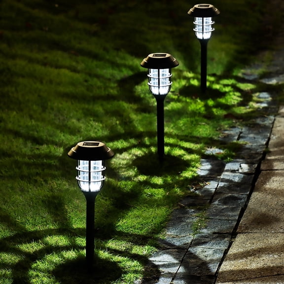 GIGALUMI Outdoor Solar Pathway Landsccape Lights Waterproof Led WalkwaySolar Lights 8-Pack