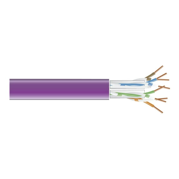 Black Box GigaTrue 550 - Bulk cable - 1000 ft - UTP - CAT 6 - riser, solid - violet