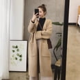 thumbnail image 1 of GIGIYW Autumn Winter 2022 New Style Slouchy Style Knee Length Thickened Sweater Cardigan Women's Loose Medium Length Outerwear, 1 of 4