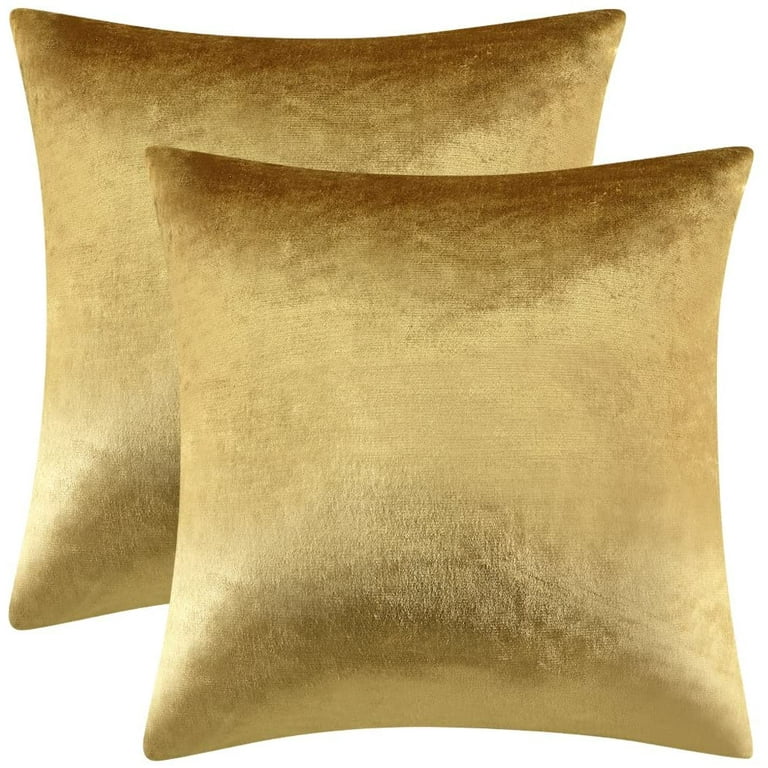 GIGIZAZA Decorative Throw Pillow Covers 18 x 18,Yellow Sofa
