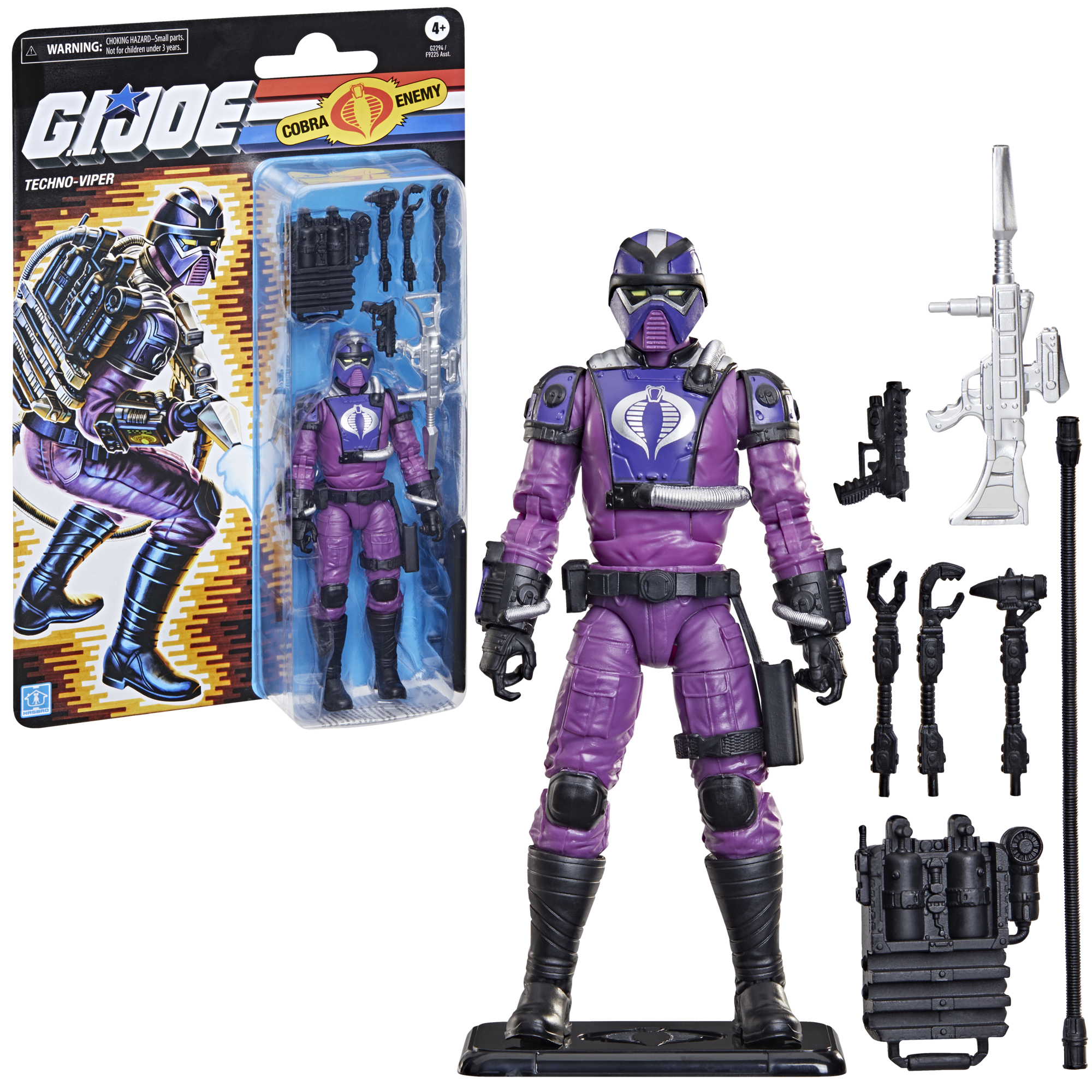 G.I. Joe Classified Series Retro Cardback Techno-Viper, 6 Inch Action Figure