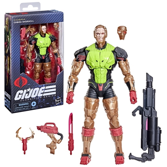 G.I. Joe Classified Series 201, Cobra Overkill, 6 Inch Action Figure
