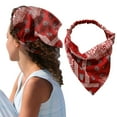 thumbnail image 1 of GIJNRIUIUA Under $5 Boho Hair Scarf Sales Today Floral Hair Bandanas Head Kerchief Women Bandana Print Hair Scarf Triangle Hair Kerchief with Ties Head Scarf, 1 of 4