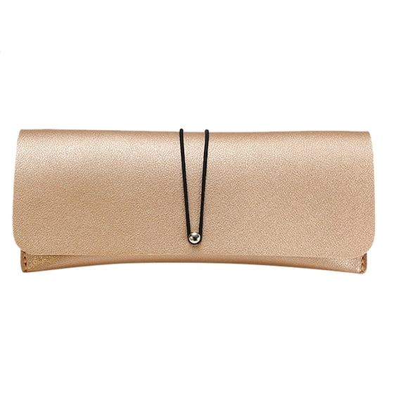 GIJNRIUIUA Under $5 PU Leather Glasses Case Soft Sunglasses Pouch with Drawstring Closure Slim Lightweight Glasses Storage Bag Travel Protective Eyewear Holder for Men Women Daily Outdoor Use